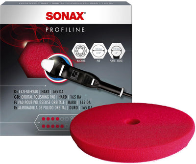 Sonax polierschwamm exzenterpad 165 polishing sponge red 165 da-cut pads