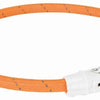 Trixie lichtgevende halsband hond flash usb tpu nylon oranje
