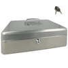 Westcott ac-e51002-zi geldkist 301x242x91mm zilvergrijs, kunststof inzet met 5 vakken