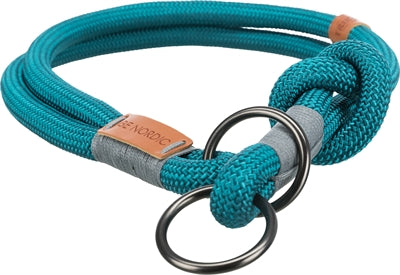 Trixie halsband hond be nordic halfslip petrol lichtgrijs
