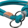 Trixie halsband hond be nordic halfslip petrol lichtgrijs
