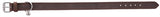 Trixie halsband hond rustic vetleer donkerbruin - afbeelding 2