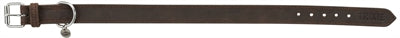 Trixie halsband hond rustic vetleer donkerbruin