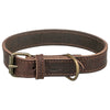 Trixie halsband hond rustic vetleer donkerbruin