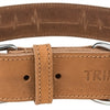 Trixie halsband hond rustic vetleer heartbeat bruin