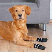 Trixie hondensokken anti-slip met rubberlaag rondom zwart - afbeelding 2