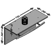 Fmd wandkapstok 72x29,3x34,5 cm zandeikenkleurig - afbeelding 3