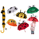 Kinderparaplu. d: ca. 70 cm. 5 assortie