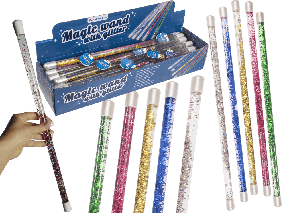 Dsp magische toverstok. 6 kleuren. 46 cm