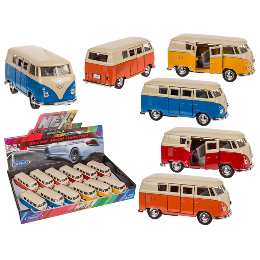 Dsp modelauto met pull-back. vw t1 bus