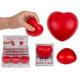 Dsp anti-stress hart, ca 6 cm. 12 stuks