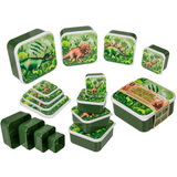 Lunchbox, dinosaurus, set van 4. | 2 stuks - afbeelding 1