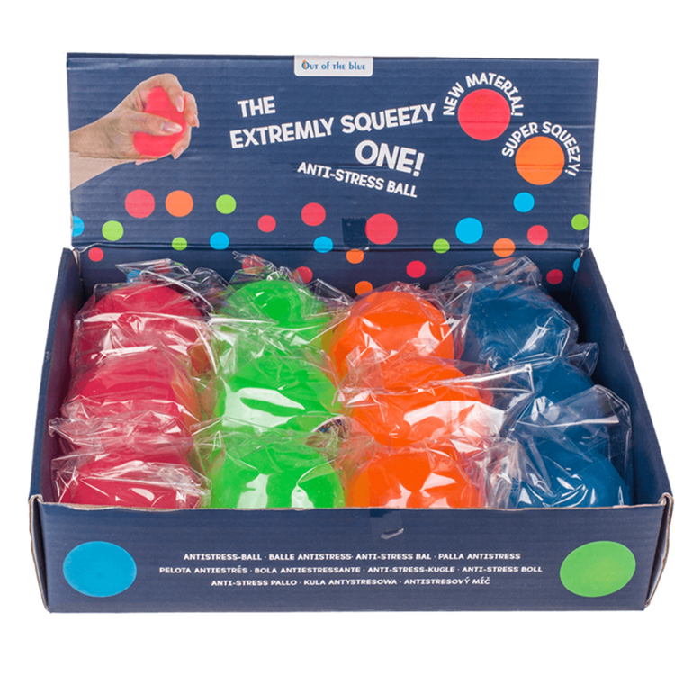 Dsp. ultrazachte antistressbal neon. 6 c