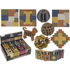 Dsp houten puzzel, 8 assortie in doos.