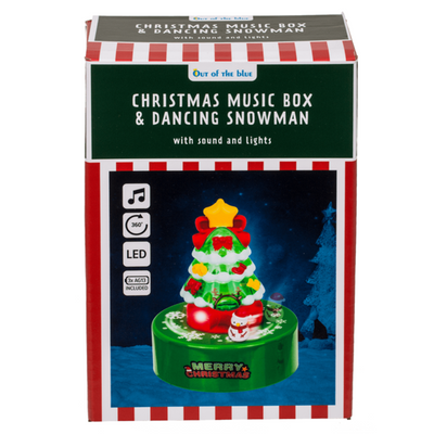 De doos van de kerstmismuziek met dansen