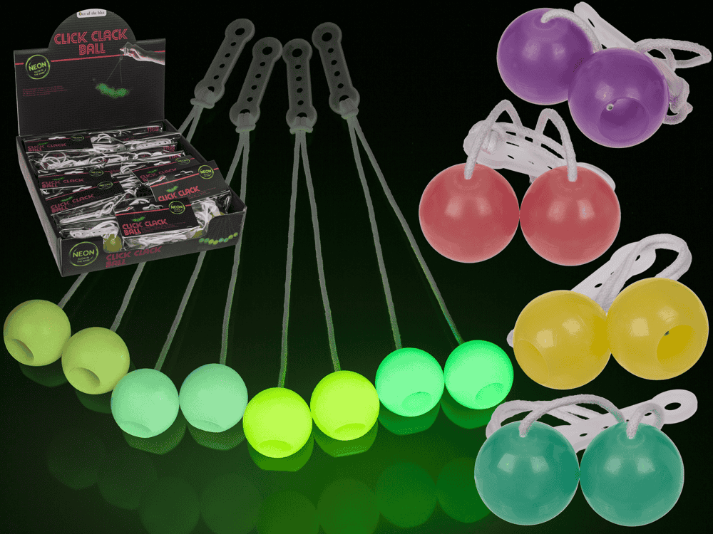 Dsp. klick-klack bal. glow in the dark.