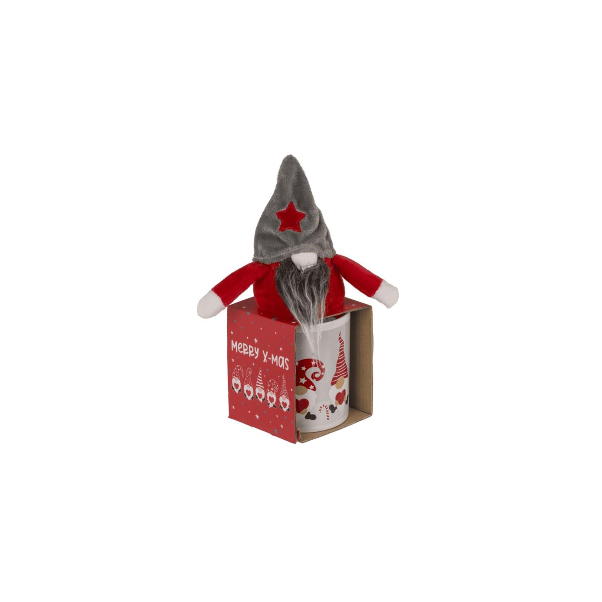 Ootb geschenkset gnoom met mok 350ml 8x9cm