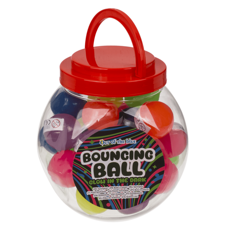 Dsp stuiterballen 4,5 cm. glow. 30 stuks