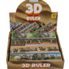 Dsp lineaal wilde dieren, 21 cm. 12 ass.