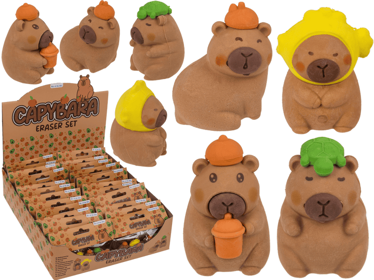Dsp gummen capybara. 4 ass. 24 stuks in