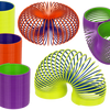 Dsp traploper, tweekleurig. 9 cm. plasti