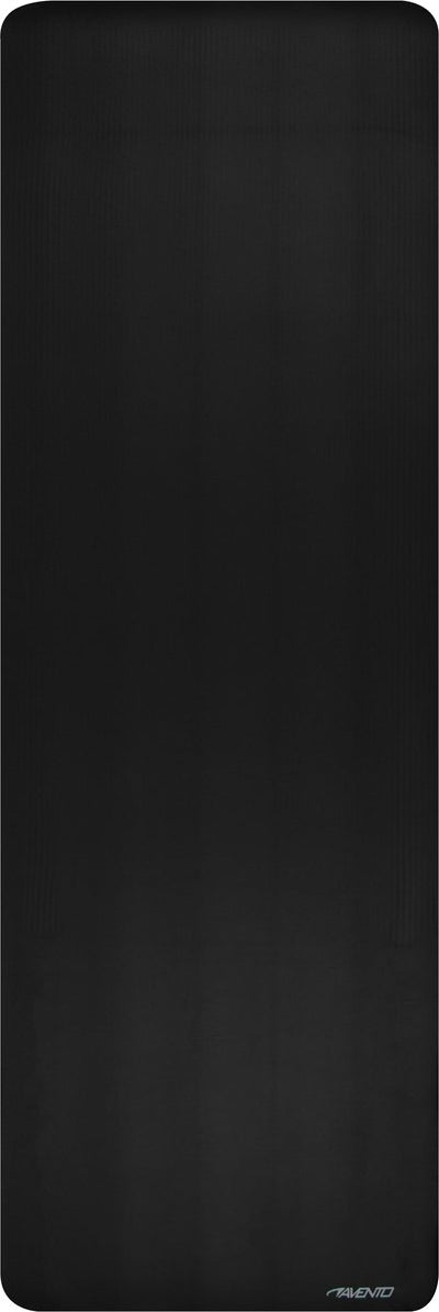 Avento fitness yoga mat nbr - zwart - 183 x 61 x 1.2 cm
