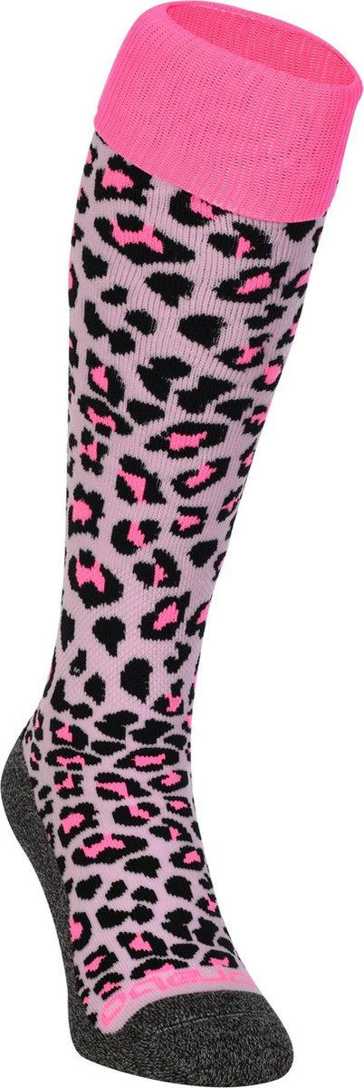 Brabo bc8450b socks cheetah soft pink unisex sportsokken - soft pink 28-30