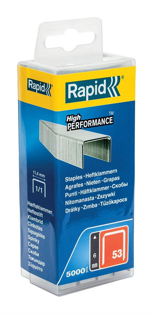 Rapid nr. 53 dundraadnieten 6 mm, 5.000 stuks - 40303083 - 40303083