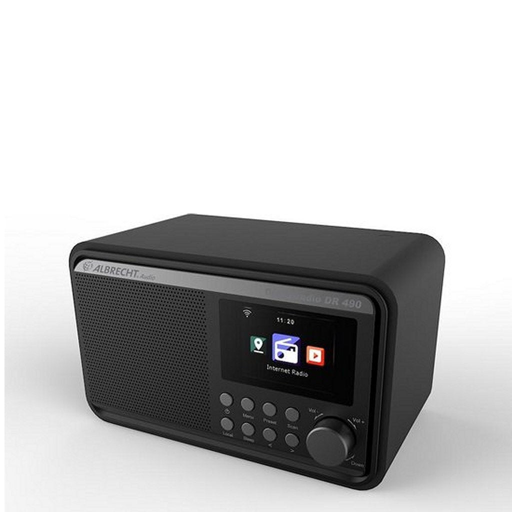 Basic albrecht dr 490 dab+ hybrideradio zwart
