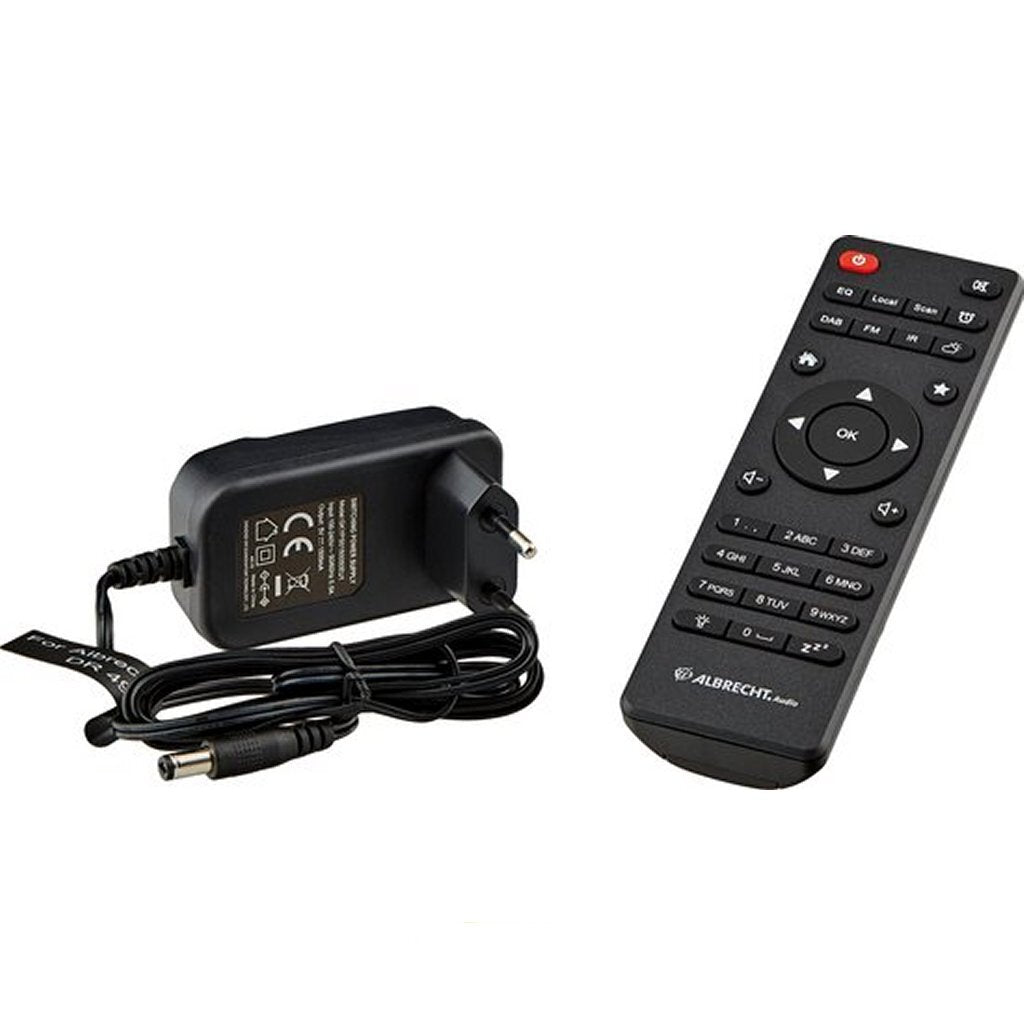 Basic albrecht dr 490 dab+ hybrideradio zwart