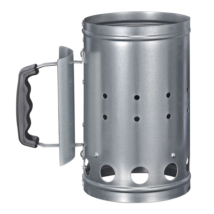 Hi barbecuestarter met handvat 16,5 cm zilverkleurig