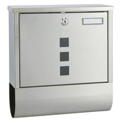 Hi brievenbus met krantenhouder 30,5x9,6x33,5 cm roestvrij staal - afbeelding 2