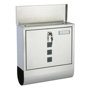 Hi brievenbus met krantenhouder 30,5x9,6x33,5 cm roestvrij staal - afbeelding 3