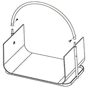 Hi brandhouthouder 40,5x30x47 cm zilverkleurig - afbeelding 3