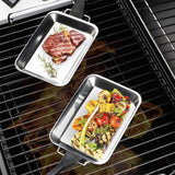 HI HI BBQ Grillpannenset 6 st BBQ roestvrij staal - afbeelding 1