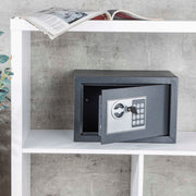 Hi kluis met elektrisch slot 31x20x20 cm donkergrijs - afbeelding 3
