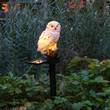 HI HI Tuinlamp uil LED solar wit - afbeelding 1