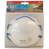 Connex ffp2 stofmaskers 2 stuks wit blauw - afbeelding 2