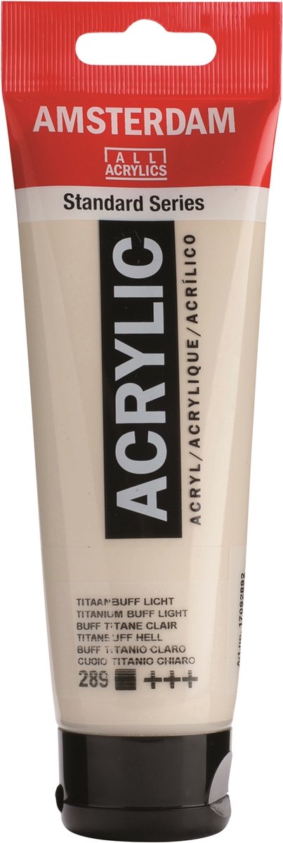 Amsterdam standard series acrylverf tube 120 ml titaanbuff licht 289
