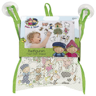 Bambolino fien en teun bad foam figuren 10 stuks | 2 stuks