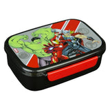 Marvel avengers lunchbox zwart rood - afbeelding 1