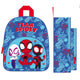 Spiderman spidey and friends rugtas 30.5x25.5x10 cm blauw rood