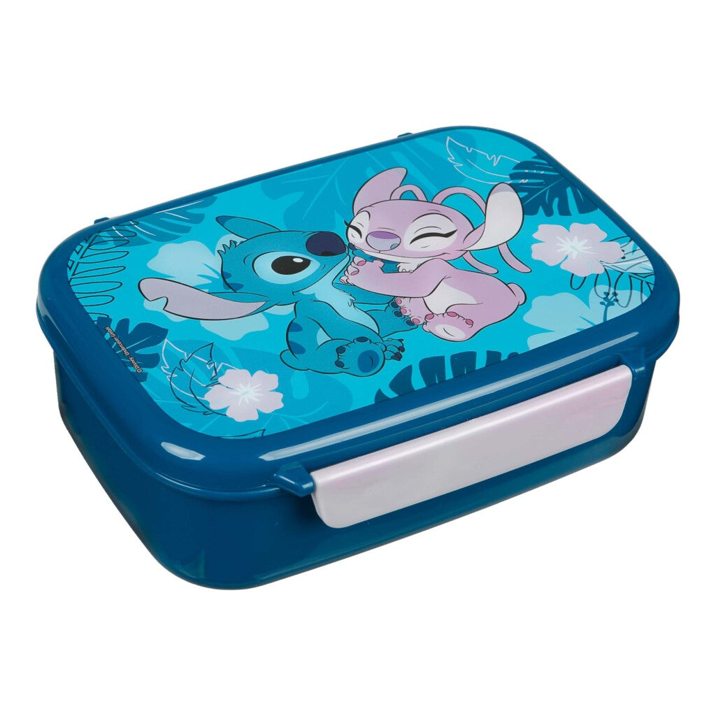 Van der meulen disney stitch lunch box blauw lila