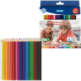 Stylex driehoekige kleurpotloden 24 kleuren - afbeelding 3