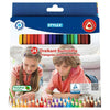 Stylex driehoekige kleurpotloden 24 kleuren