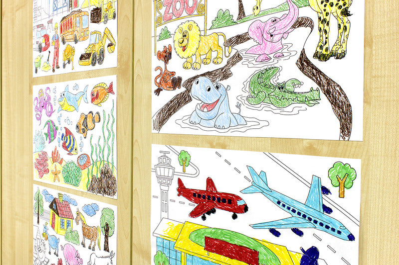 Van der doelen info notes in-8719-08 kleurboek 300mm x 200mm colouring book
