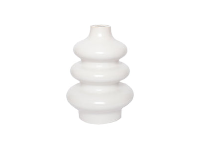 House of nature vaas wit telmen 28cm keramiek