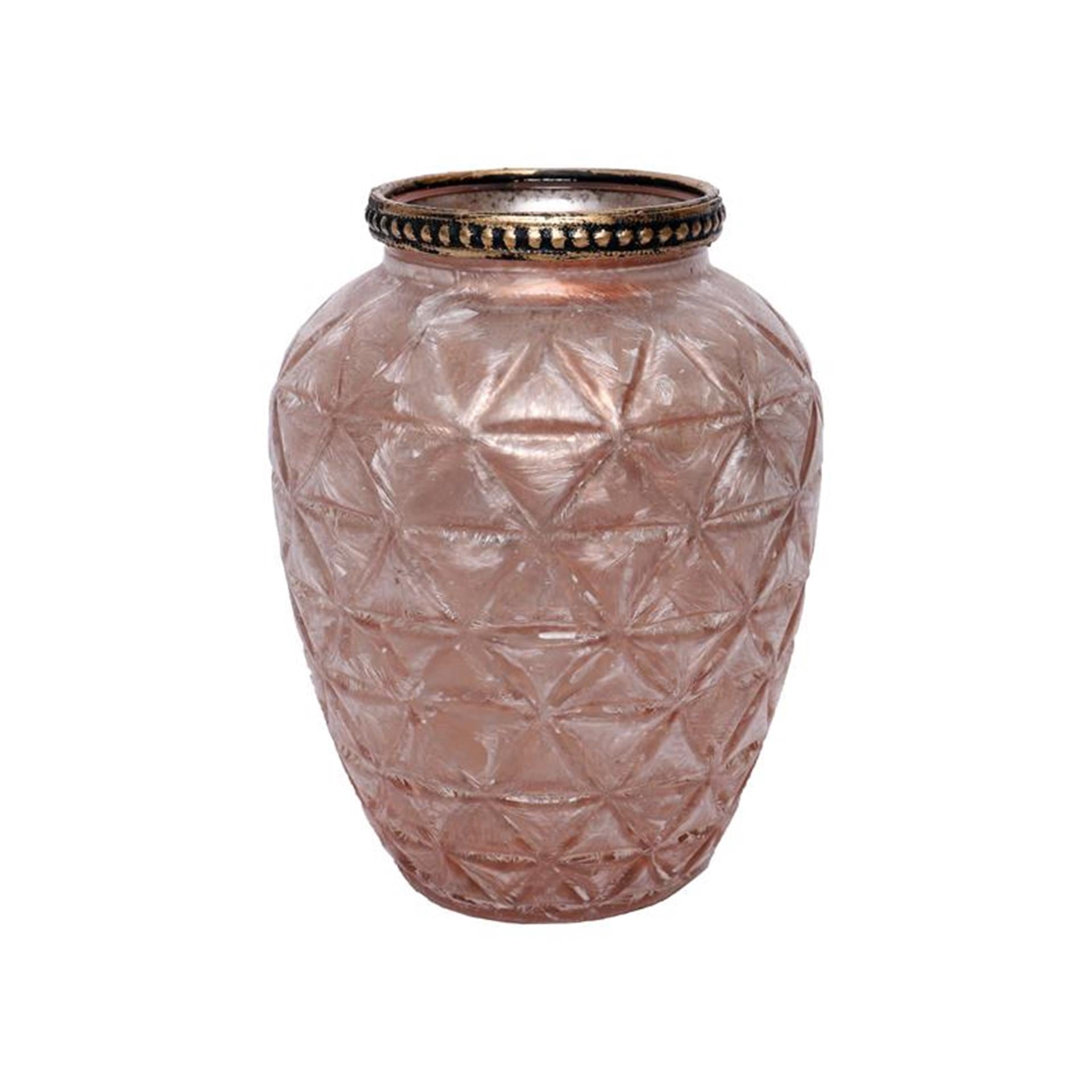 House of nature theelichthouder karatal 14cm roze