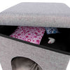 Trixie poef kattenmand relax-iglo alois grijs