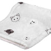 Trixie deken mimi softpluche lichtgrijs